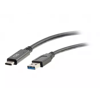 Cablu C2G USB C la USB A 6ft - USB 3.2 - 5Gbps - M/M - negru