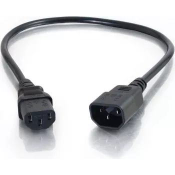 Cablu prelungitor alimentare CABLES2GO C13 la C14 2m negru