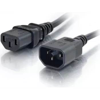 Cablu prelungitor alimentare CABLES2GO C13 la C14 2m negru