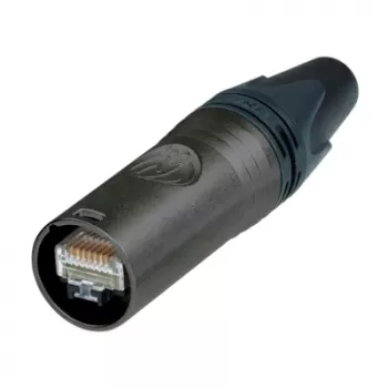 Suport conector tată de cablu Neutrik NE8MX6-B-T etherCON CAT6A, negru, IP65
