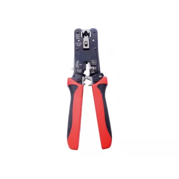 VALUE Passthrough Modular Crimper Tool Red + Black Handle