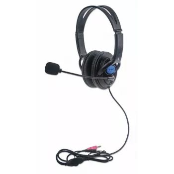 MANHATTAN Cască stereo pentru computer cu microfon