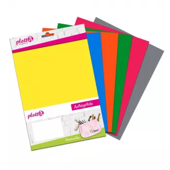Plottix PremiumFlex Folie termotransfer 6 foi culori asortate Folie Flex 20,0 cm x 30,0 cm