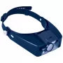 Discovery Crafts DHD 20 lupă de cap cu 6 lentile interschimbabile, iluminare LED, negru/gri