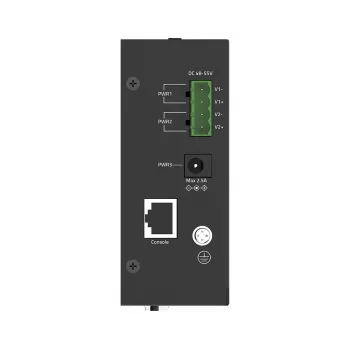 D-Link DIS-210G-12P Smart Industrial Gigabit Switch cu 8 porturi PoE+ și 4 sloturi SFP