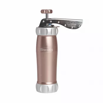 Presă de prăjituri Marcato Pastry Press Powder Pink - manuală, cu 20 de forme