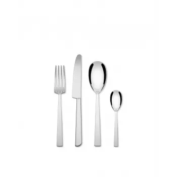 Set tacâmuri Alessi Asta 24 piese argintiu (AM242S24)