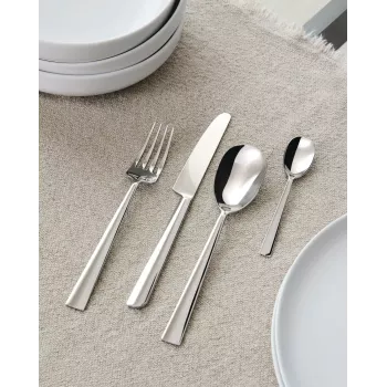 Set tacâmuri Alessi Asta 24 piese argintiu (AM242S24)