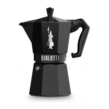 Cafetieră de espresso pentru aragaz Bialetti MOKA EXCLUSIVE 6 cești, neagră (9066)