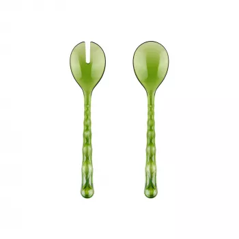 Set tacâmuri pentru salată Guzzini Vanity Water Lily Green