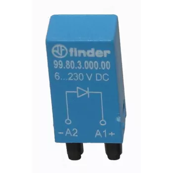 Modul diodă de roată liberă Finder 99.80.3.000.00 6-220 VDC