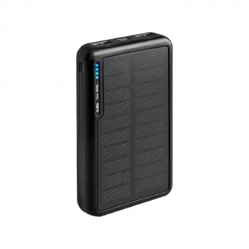 Power bank solar SBS USB/USB-C 10000 mAh negru