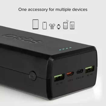 SBS powerbank 30000 mAh Power Delivery 20 W multi-port, negru