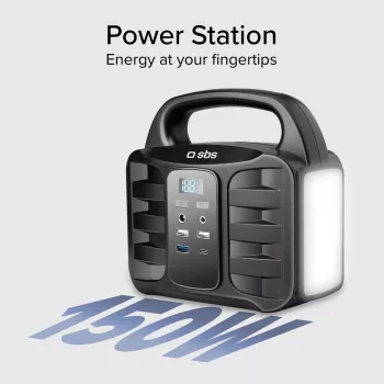 SBS stație de alimentare portabilă 150 W Fast Charge, negru (TEPOWST150W)