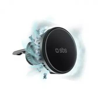 SBS TESUPFANWIR15W încărcător auto wireless Qi 15 W cu ventilator de răcire, negru