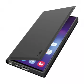 Husă tip portofel cu suport SBS Galaxy S25 Ultra neagră (TEWALSAS25UK)