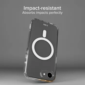 Husă SBS Extreme Mag D3O MagSafe pentru iPhone 16e/17e - transparentă