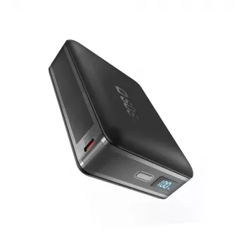 Baterie externă SBS HD 30W 10000mAh USB-C cu afișaj LCD - neagră