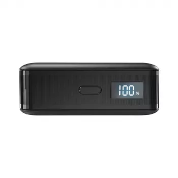 Baterie externă SBS HD 30W 10000mAh USB-C cu afișaj LCD - neagră