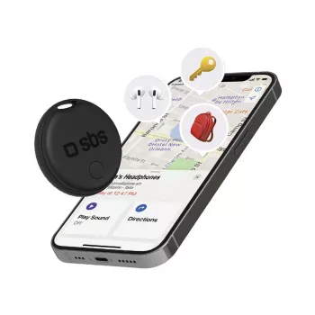 Localizator SBS Track My Circle compatibil cu Apple Find My - negru