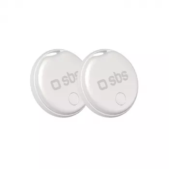 Localizator de obiecte SBS Track My Circle compatibil cu Apple Find My, pachet de 2 - alb