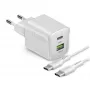 Încărcător STEP BY STEP SBS 30W 1C + 1A alb USB-C cu cablu de 1,5 m