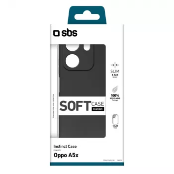 Husă de protecție SBS Instinct pentru OPPO A5x, neagră