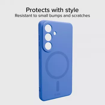 Husă SBS Instinct Mag pentru Samsung Galaxy S26 Plus, compatibilă MagSafe, albastră