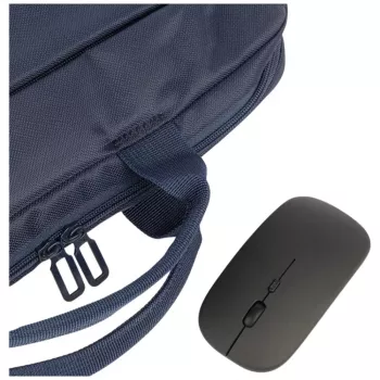 Geantă pentru notebook Tucano Idea 15,6 inch albastru deschis cu mouse wireless