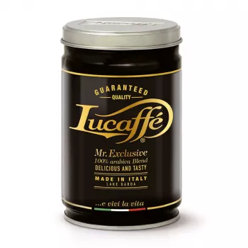 Lucaffe Mr. Exclusive cafea măcinată 100% Arabica 250g cutie metalică