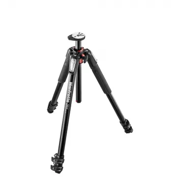 Treppied Manfrotto 055XPRO3 cu 3 secțiuni, aluminiu, negru