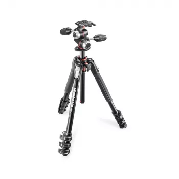 Trepied Manfrotto 190XPRO4 cu cap cu 3 căi X-Pro