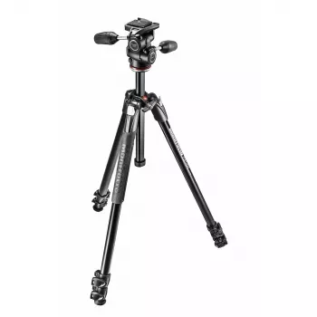 Trepied Manfrotto seria 290 MK290XTA3-3W cu cap cu 3 căi (negru)