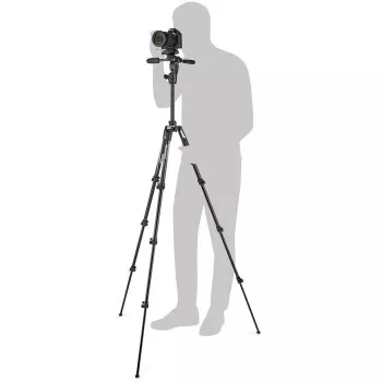 Kit treppiede Manfrotto Befree 3W Live Lever MKBFRLA4BK-3W