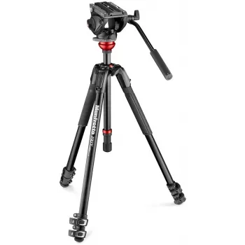 Kit treppiede video Manfrotto 190 cu cap fluid 500AH