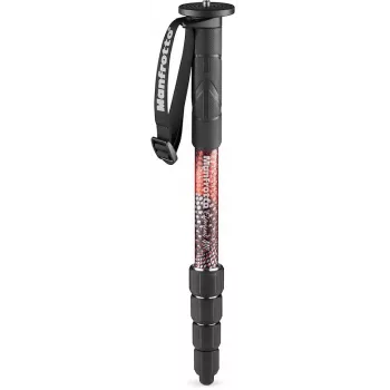 Monopod din aluminiu Manfrotto Element MII, roșu (MMELMIIA5RD)