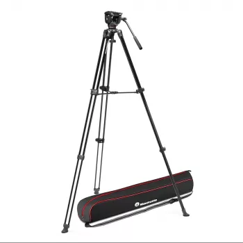 Kit treppiede video Manfrotto MVT502AM cu cap fluid 500X