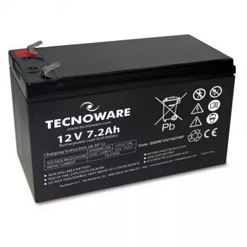 TECNOWARE Power Battery acumulator 12V 7,2Ah AGM VRLA cu terminal Faston 6,3mm