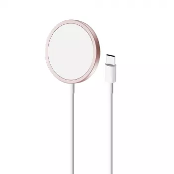 Încărcător wireless PURO Magnetico MagSafe 1 m – Roz