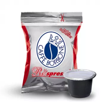 Capsule de cafea Caffè Borbone Respresso Miscela Rossa pentru Nespresso, 50 buc., 5 g fiecare