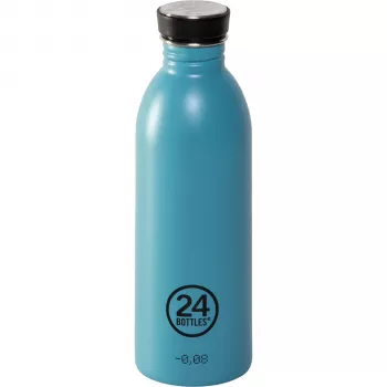 Sticlă 24Bottles Urban Bottle 500 ml Powder Blue din oțel inoxidabil cu capac cu filet