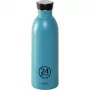 Sticlă 24Bottles Urban Bottle 500 ml Powder Blue din oțel inoxidabil cu capac cu filet