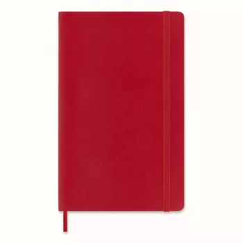 Moleskine Monochromatic Caiet Large Roșu Copertă moale liniat 192 pagini 13x21 cm