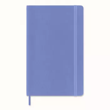 Caiet Moleskine Classic Large A5, liniat, Hydrangea Blue, cu copertă flexibilă