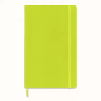 Caiet Moleskine Classic Large, liniat, Myrtle Green, cu copertă flexibilă A5