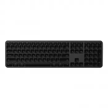 Tastatură wireless Bluetooth slim Satechi Slim EX3 pentru trei dispozitive cu comutator mod Mac/Windows (Space Gray)