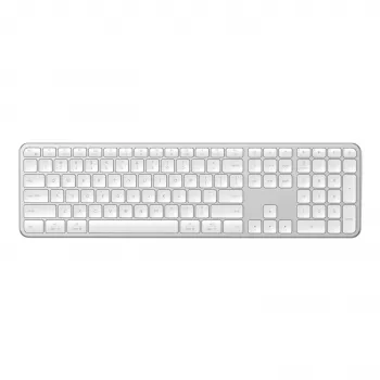 Tastatură wireless Bluetooth slim Satechi Slim EX3 pentru trei dispozitive cu comutator mod Mac/Windows (Space Gray)