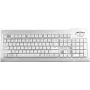 Tastatură Seal Shield Silver Seal USB QWERTZ albă IP68 impermeabilă, rezistentă la mașina de spălat vase