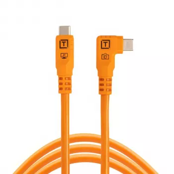 Tether Tools TetherPro USB-C Optima 10G Right-Angle portocaliu 3 m