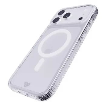 Husă Tech21 EvoClear MagSafe pentru iPhone 17 Pro Max, transparentă, protecție la cădere de 3,6m